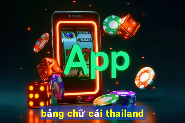 bảng chữ cái thailand