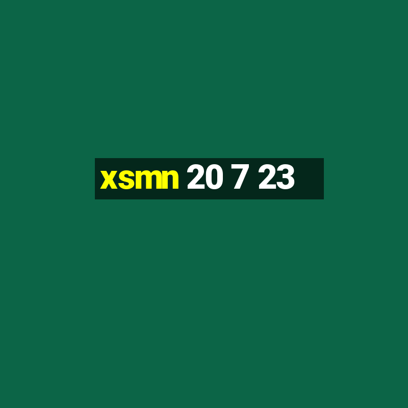 xsmn 20 7 23