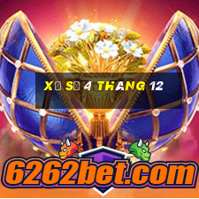 xổ số 4 tháng 12