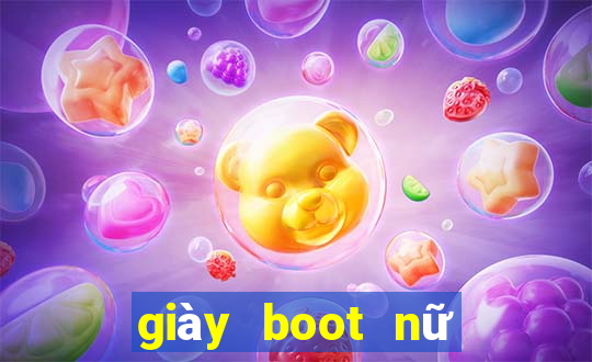 giày boot nữ đế bệt