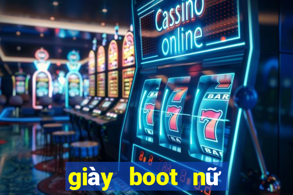 giày boot nữ đế bệt