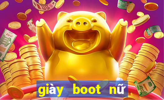 giày boot nữ đế bệt