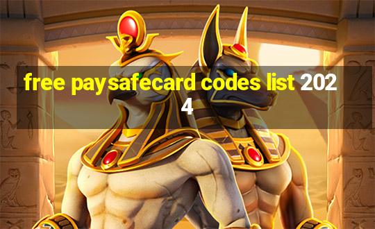 free paysafecard codes list 2024