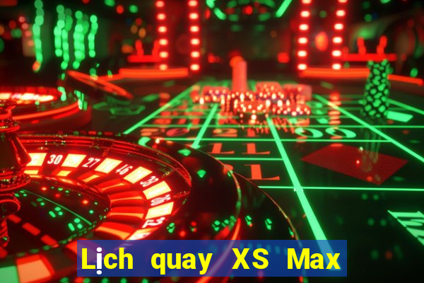 Lịch quay XS Max 4D Thứ 4