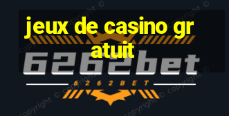 jeux de casino gratuit