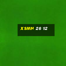 xsmn 26 12