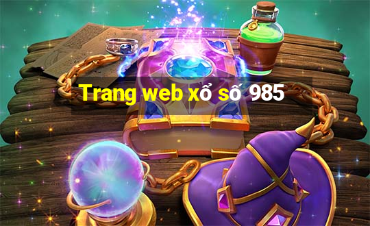 Trang web xổ số 985