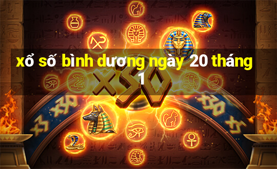 xổ số bình dương ngày 20 tháng 1