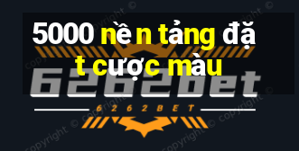 5000 nền tảng đặt cược màu