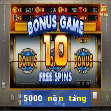 5000 nền tảng đặt cược màu