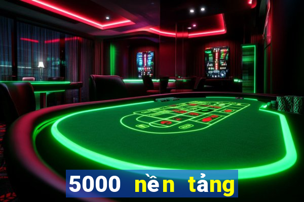 5000 nền tảng đặt cược màu