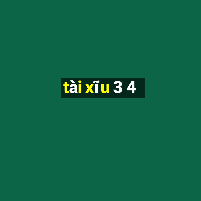 tài xĩu 3 4