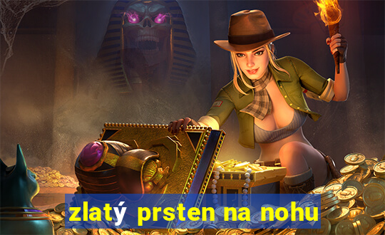 zlatý prsten na nohu