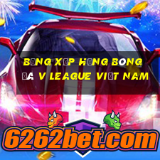 bảng xếp hạng bóng đá v league việt nam