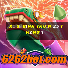 xổ số bình thuận 25 tháng 1