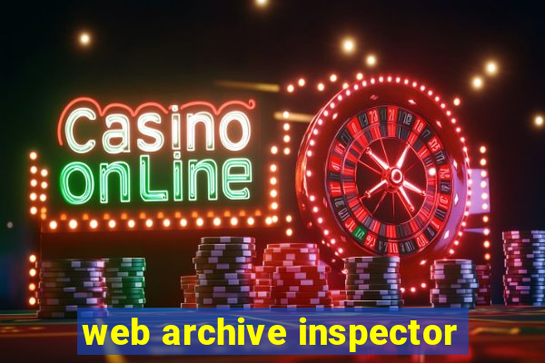 web archive inspector