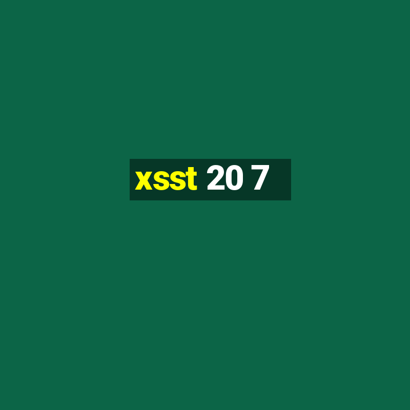 xsst 20 7