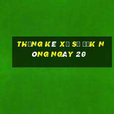 Thống kê Xổ Số Đắk Nông ngày 20