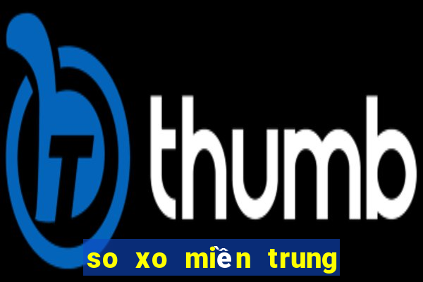 so xo miền trung hôm nay