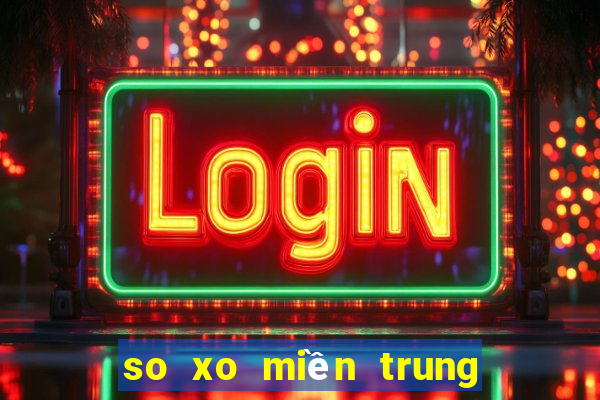 so xo miền trung hôm nay