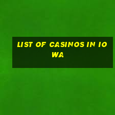 list of casinos in iowa