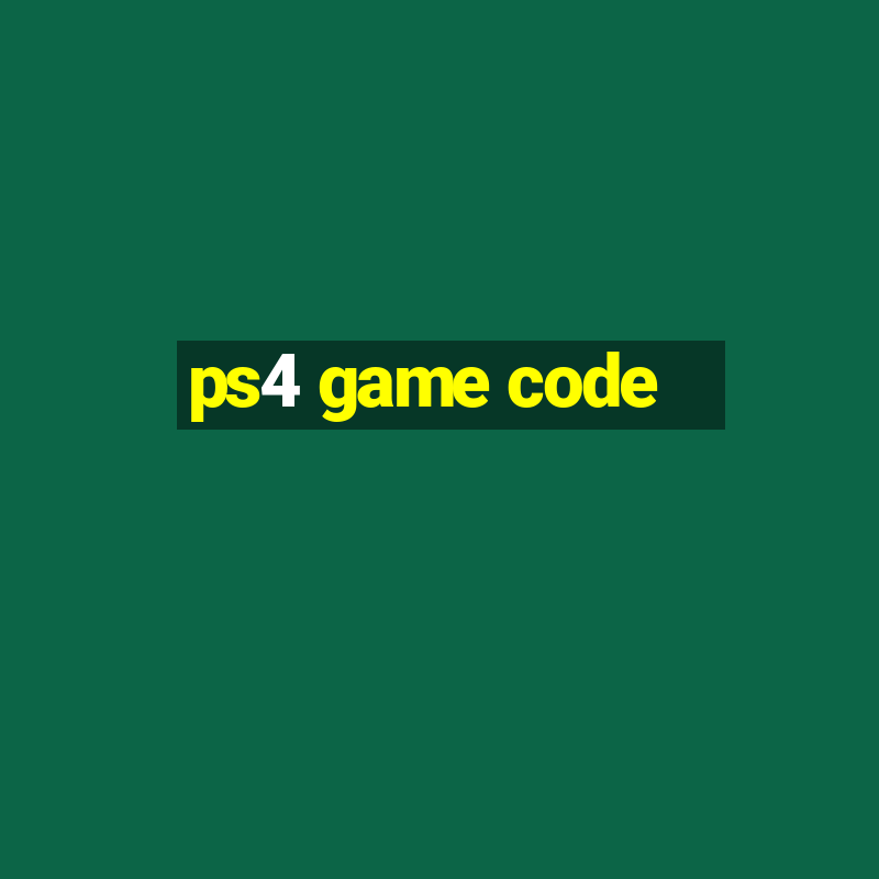 ps4 game code