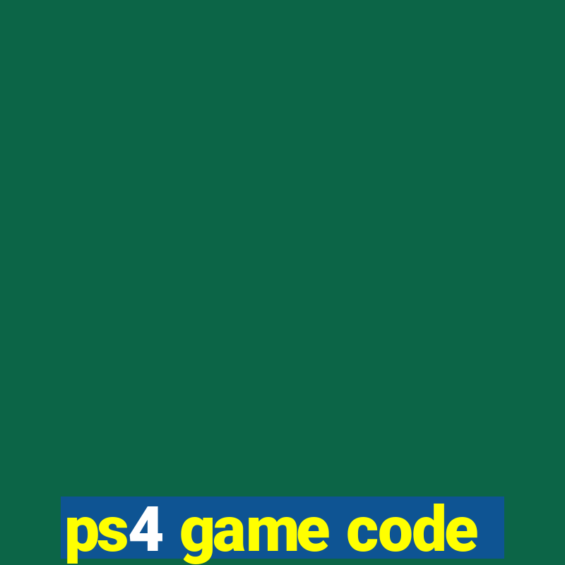 ps4 game code