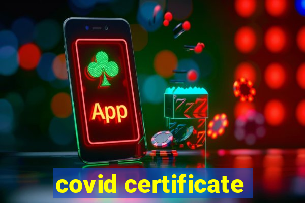 covid certificate