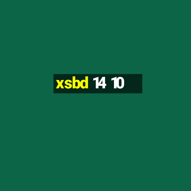 xsbd 14 10