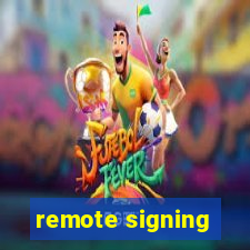 remote signing