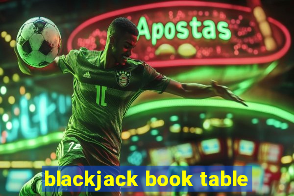 blackjack book table