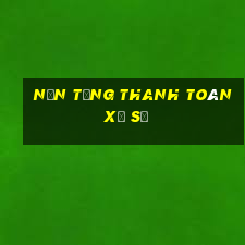 Nền tảng thanh toán xổ số