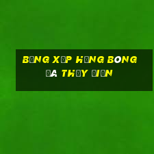 bảng xếp hạng bóng đá thụy điển