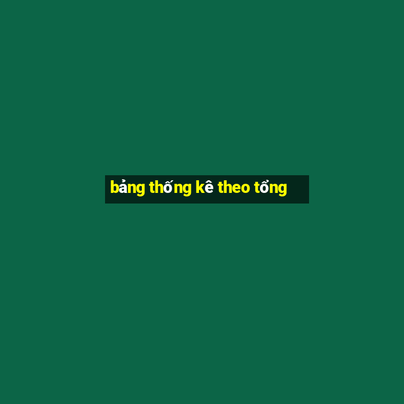 bảng thống kê theo tổng