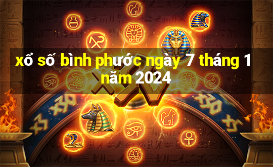 xổ số bình phước ngày 7 tháng 1 năm 2024