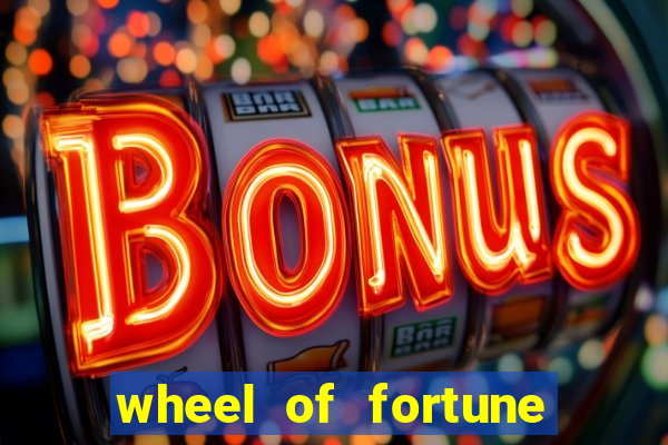 wheel of fortune slot machine jackpot