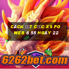 Cách đặt cược XS power 6 55 ngày 22