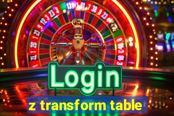 z transform table