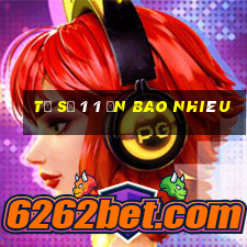 tỷ số 1 1 ăn bao nhiêu