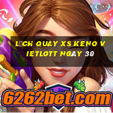 Lịch quay XS Keno Vietlott ngày 30