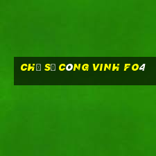 chỉ số công vinh fo4