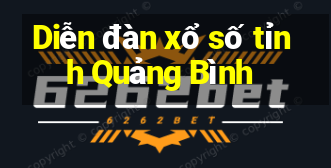 Diễn đàn xổ số tỉnh Quảng Bình