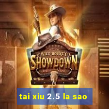 tai xiu 2.5 la sao