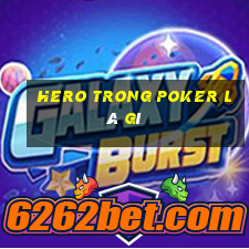 hero trong poker là gì