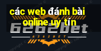 các web đánh bài online uy tín