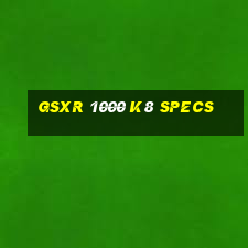 gsxr 1000 k8 specs