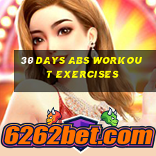 30 days abs workout exercises