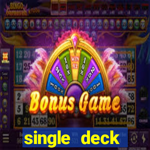 single deck blackjack rtp