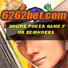 online poker game for beginners