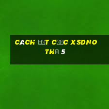 Cách đặt cược XSDNO Thứ 5